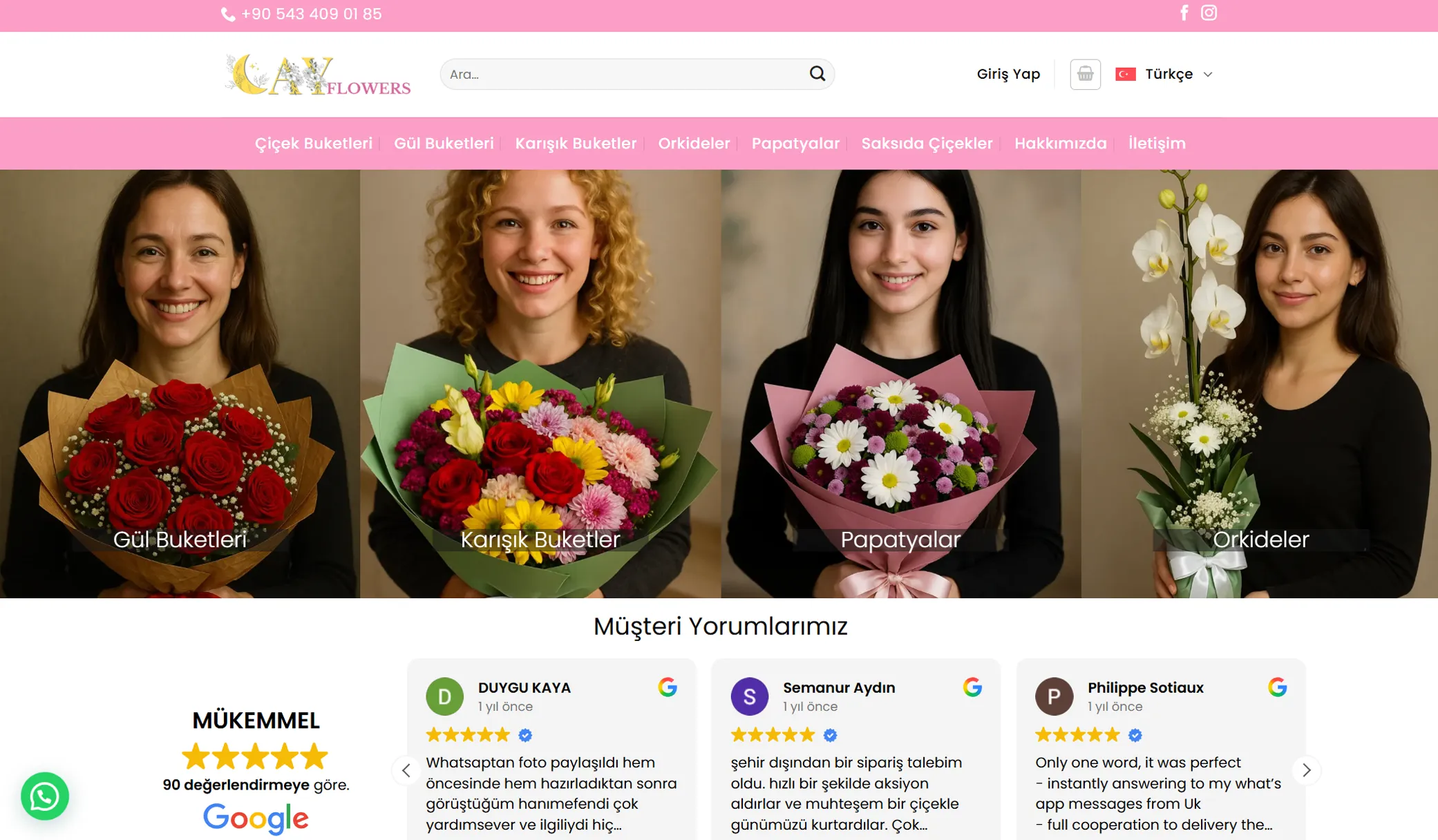 Alanya Çiçek Siparişi - S Plus Web referansı